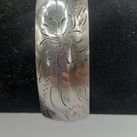 Ladye Fayre Vintage Signed Sterling Cuff Bracelet - Picture 2 of 6